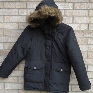 SIZE L (14-16). COOGI kids hooded puffer jacket.